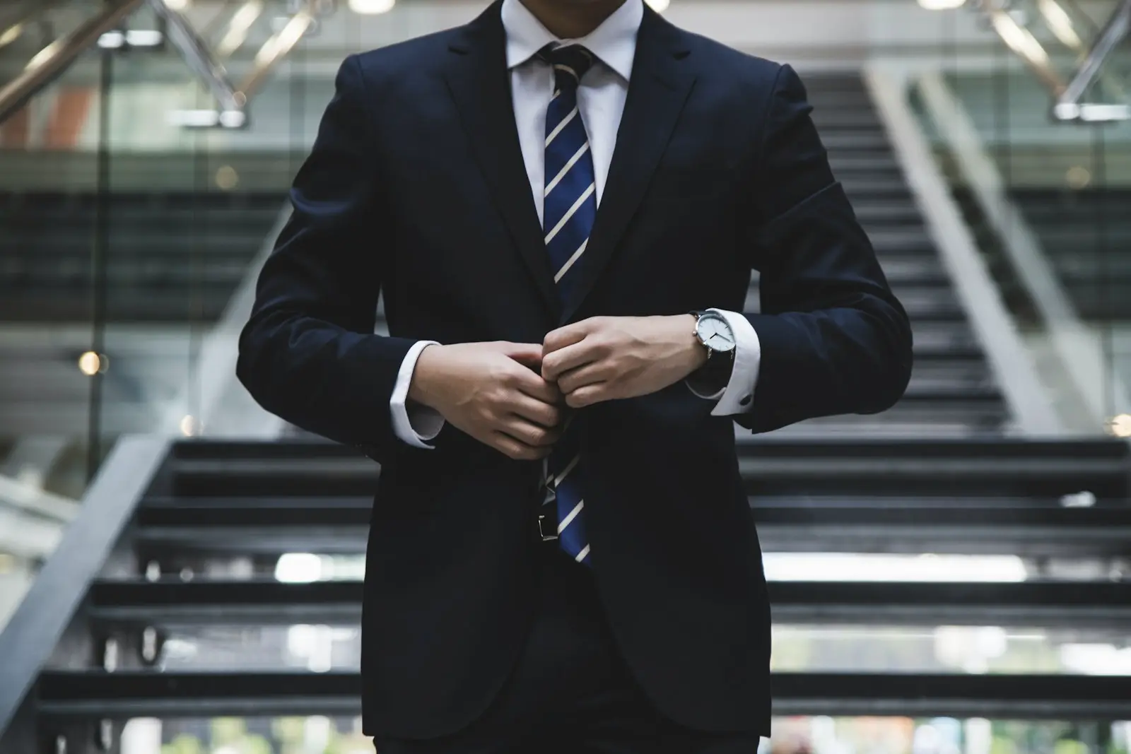 Executive preparing for a meeting